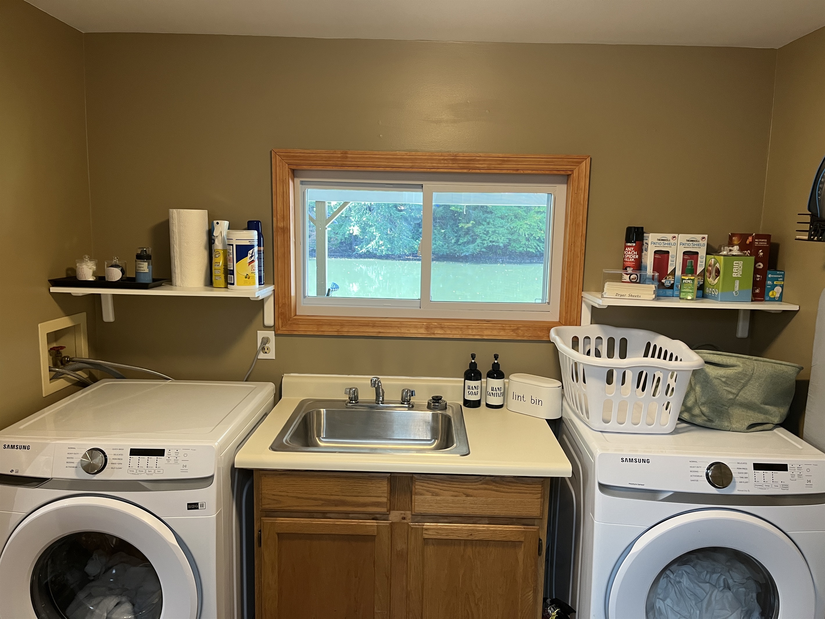 Laundry Room off the kitchen.