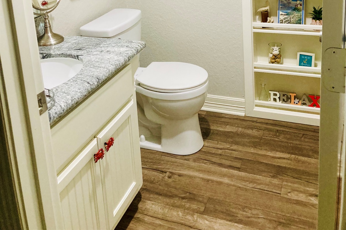 Upstairs guest bathroom