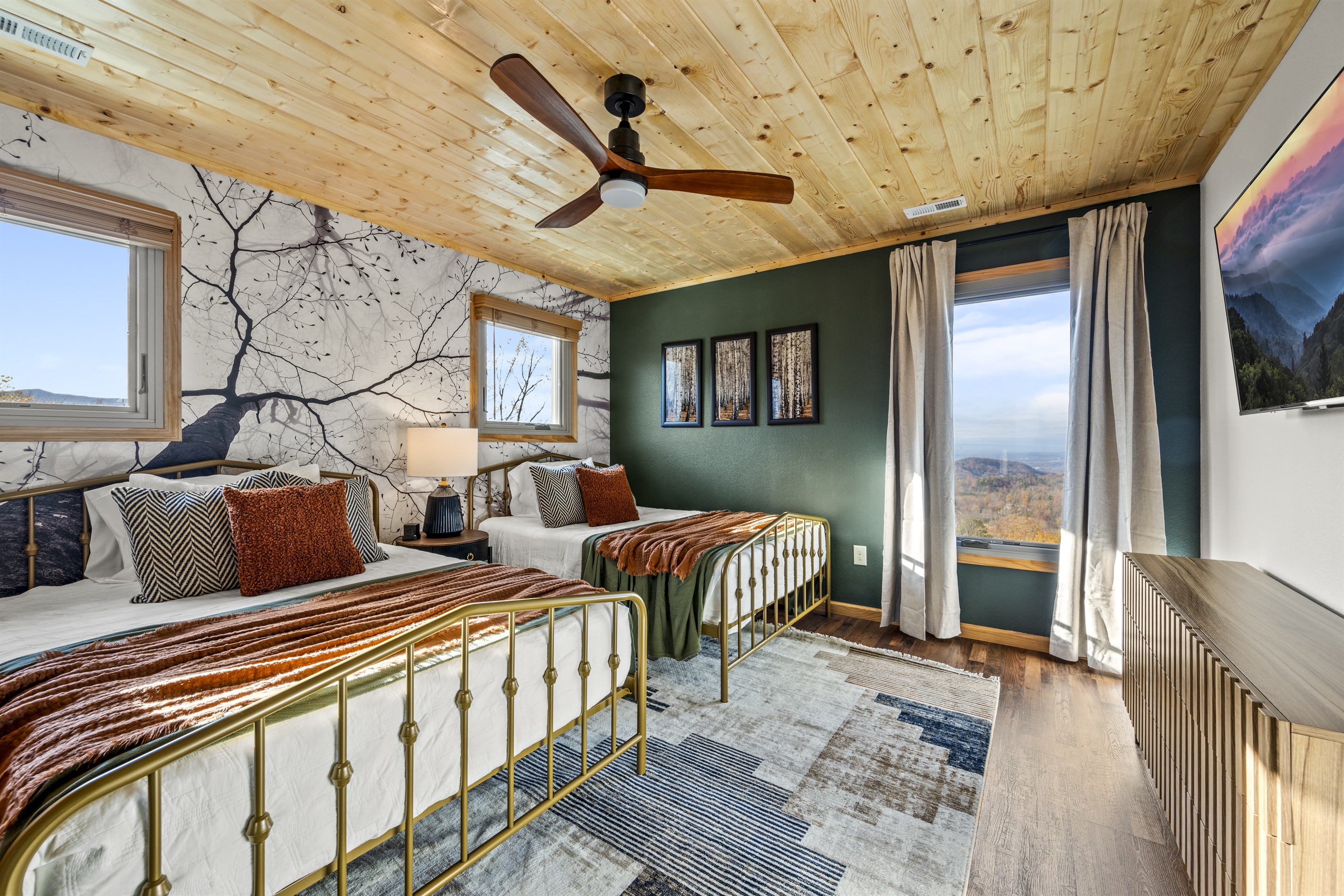 2nd floor: Enjoy stunning mountain views right from the bedroom windows
