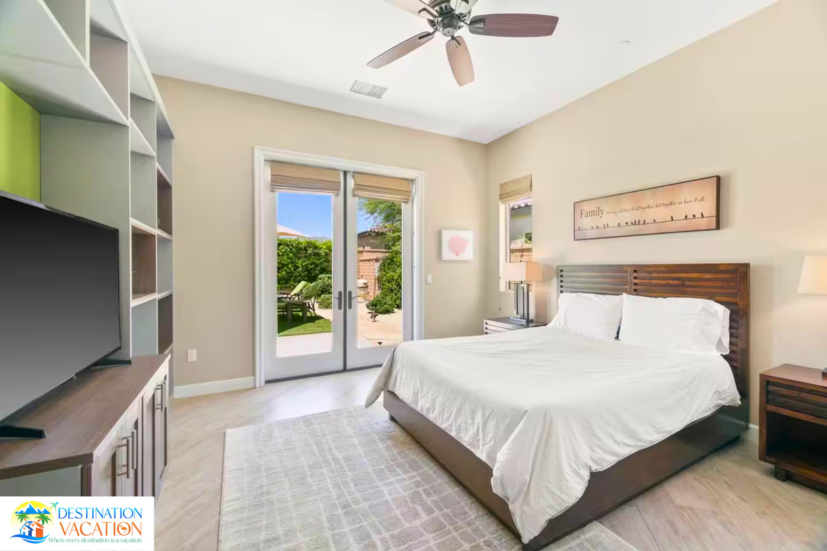 Bright, inviting bedroom with beautiful views and effortless comfort.