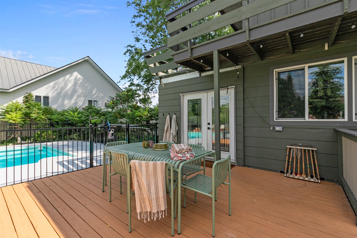 Just step out the back door to your own private oasis, where relaxation and outdoor living await.