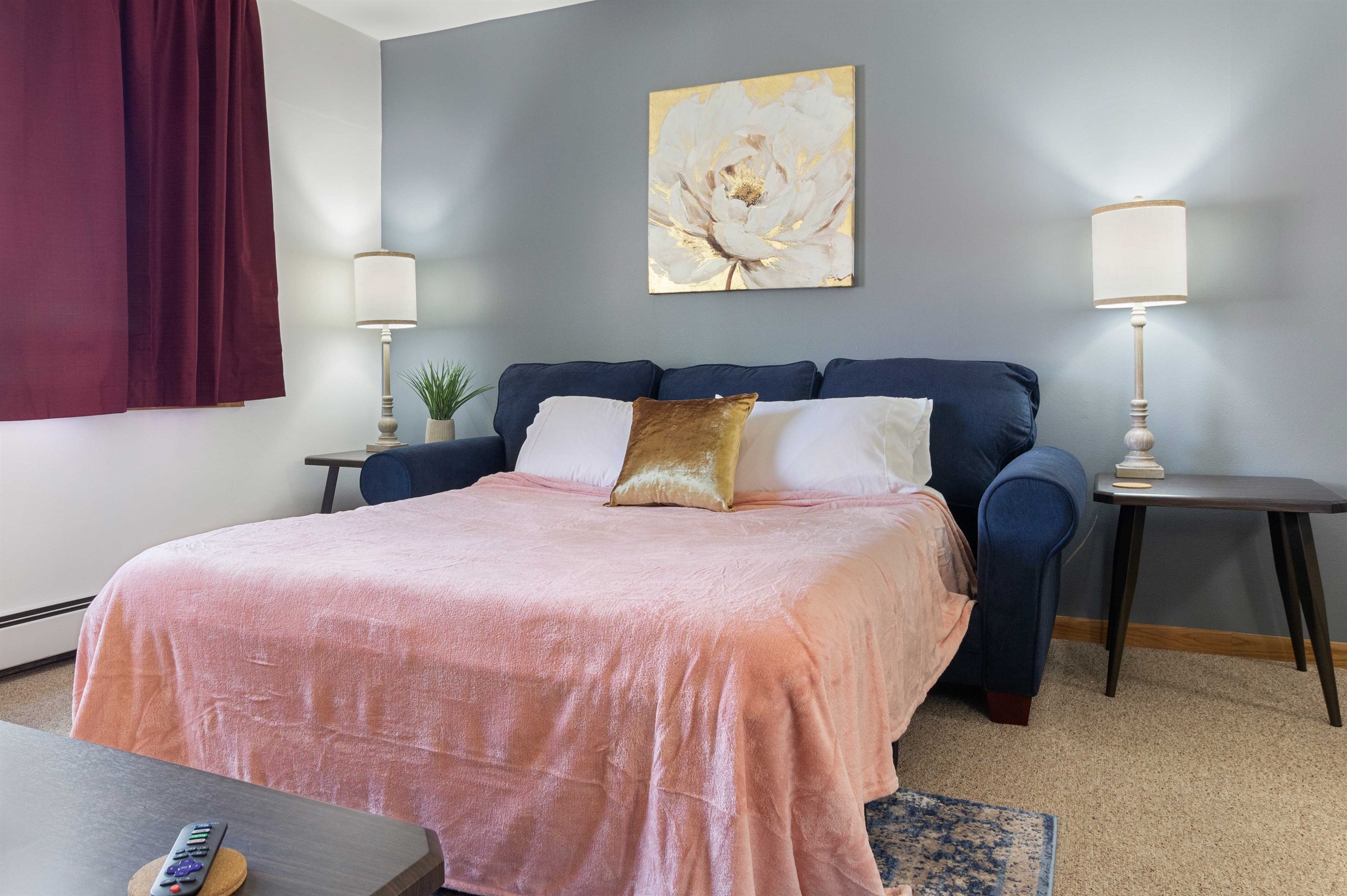Bring your friends or family with you because we have extra sleeping space! Pull out the Queen sofa bed for additional sleeping accommodations!