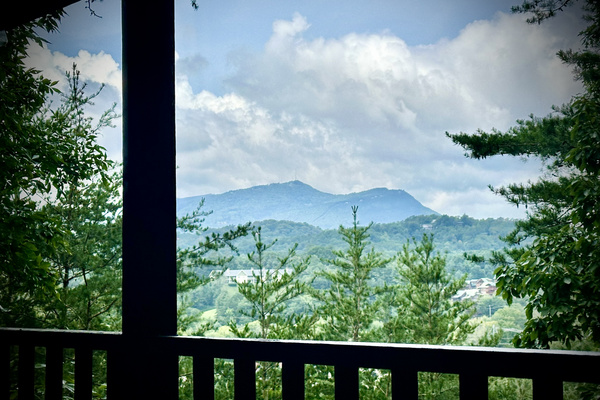 From the hot tub, porch swing or rocking chairs, you can rest and let these mountain views melt away the stress.  Come sit a spell!