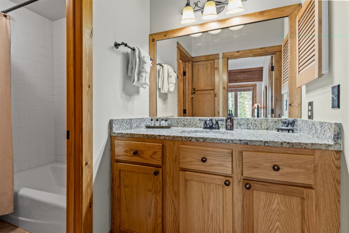 2nd Floor Shared Bathroom #1 |Tub/Shower Combo