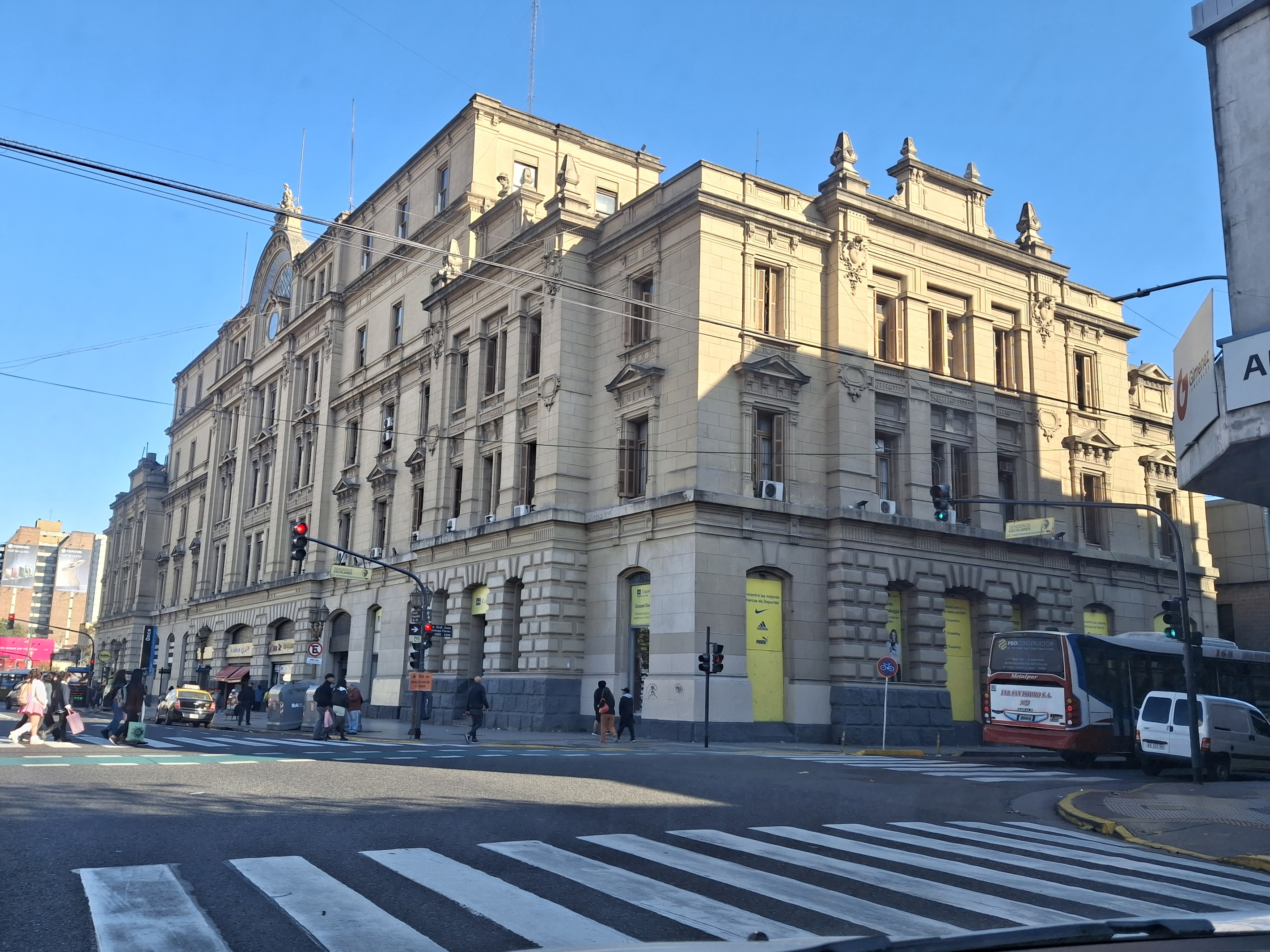 Once station exterior, Balvanera.
Just a Man. https://commons.wikimedia.org/wiki/File:Estación_de_Once,_Junio_2025.jpg
https://creativecommons.org/licenses/by/4.0/