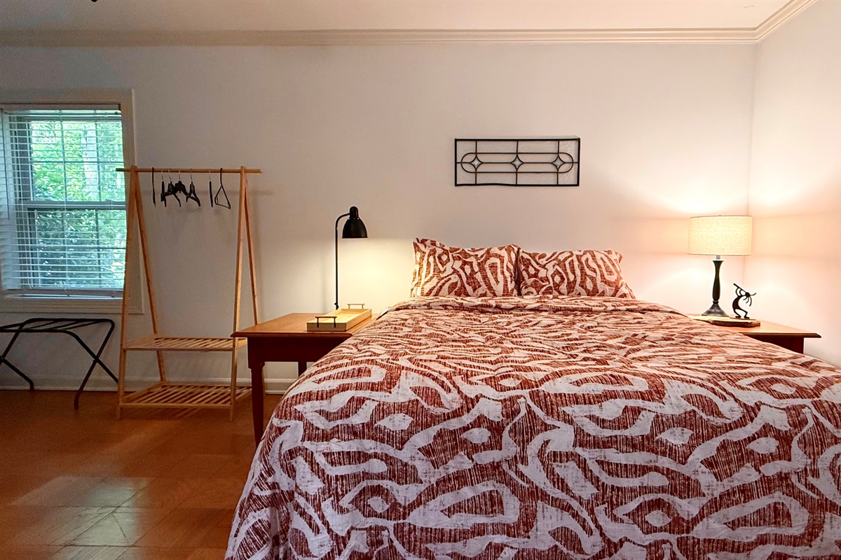 Comfortable queen bed in bedroom #5