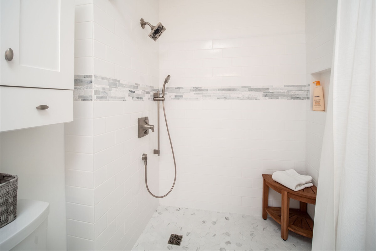 Master bath walk in shower
