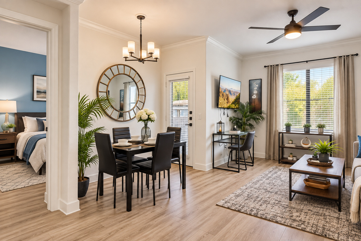 Elegant and modern dining area
