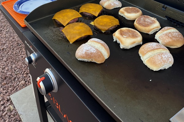 Bring your groceries and griddle on the Blackstone with a view