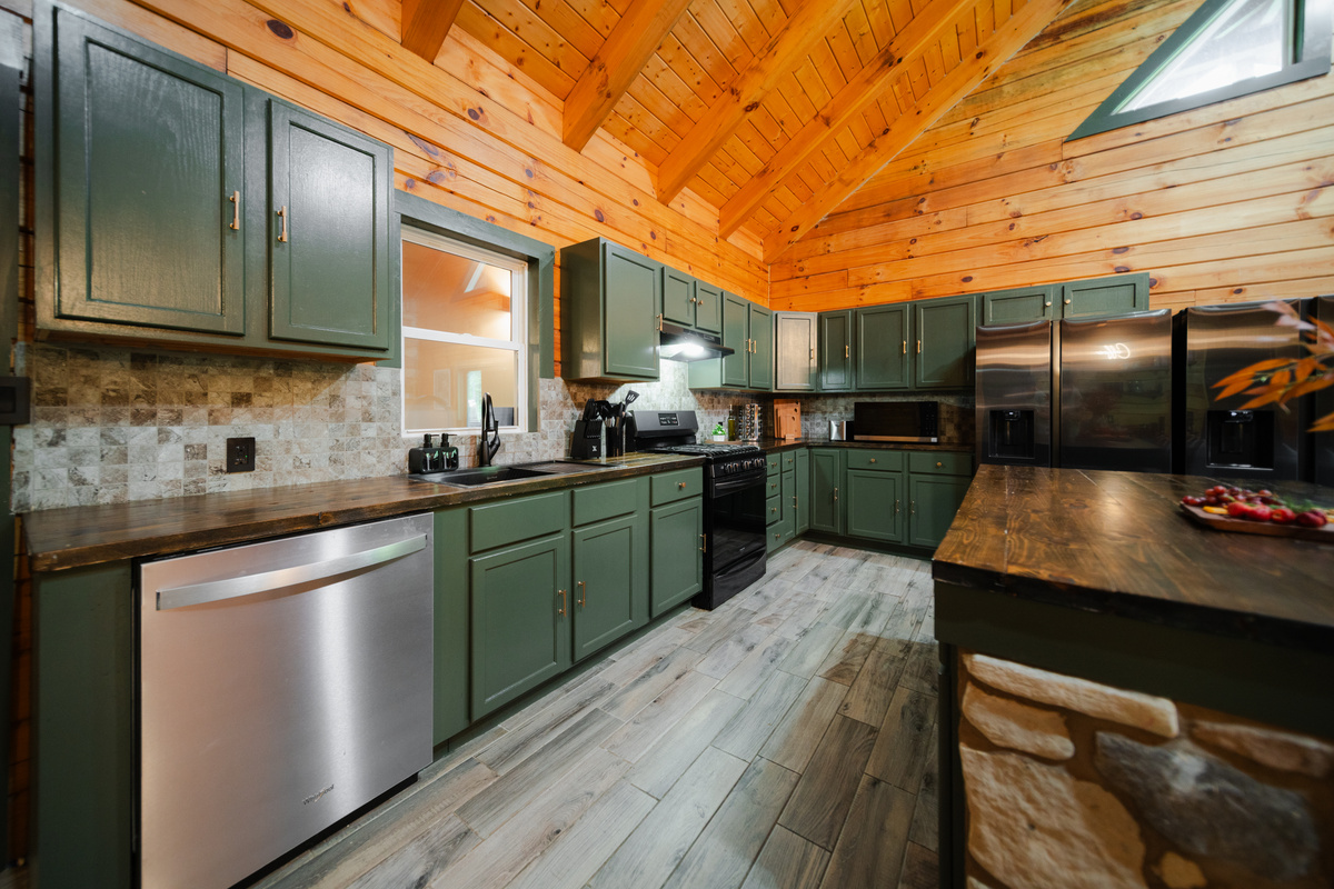 Gather, cook, and enjoy meals together in this thoughtfully designed kitchen.