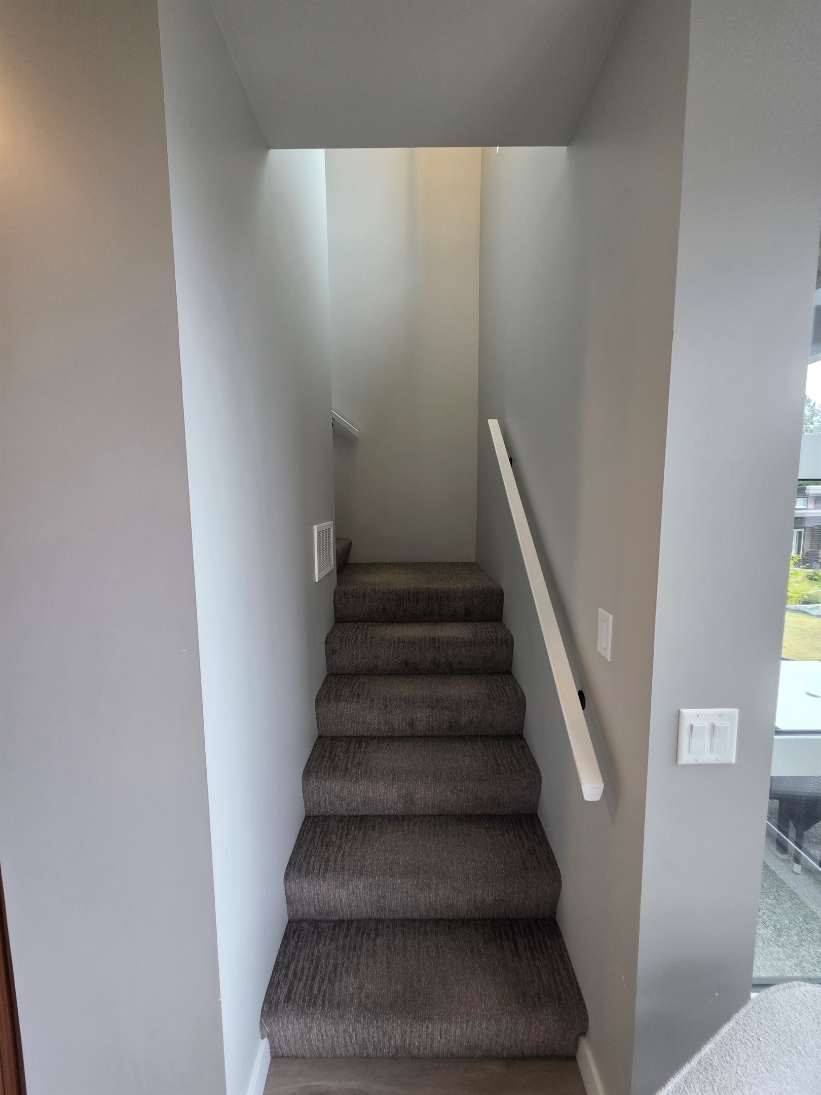 Both bedrooms and ensuites are upstairs.