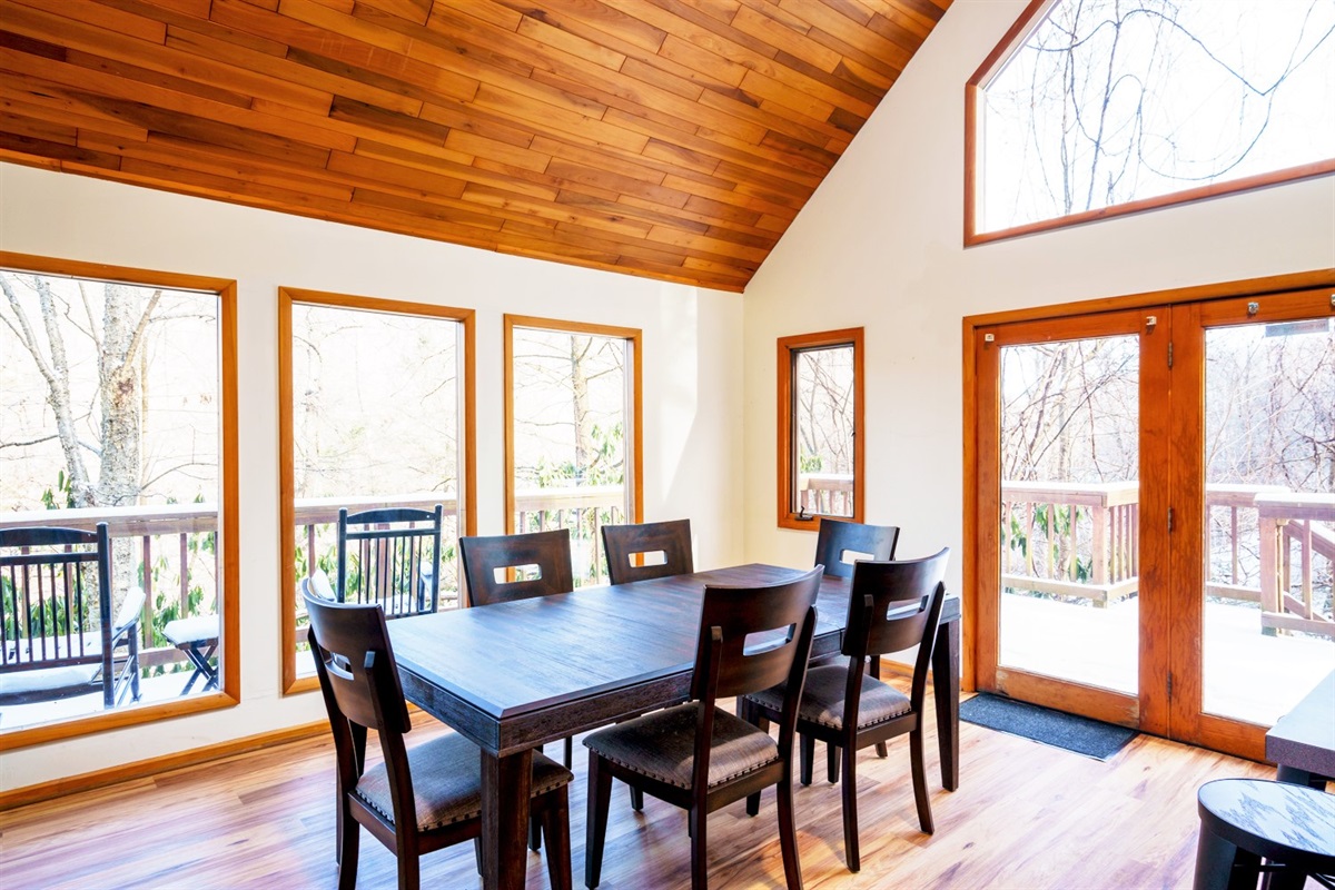 Enjoy a family meal or some quality time at the dining room table!