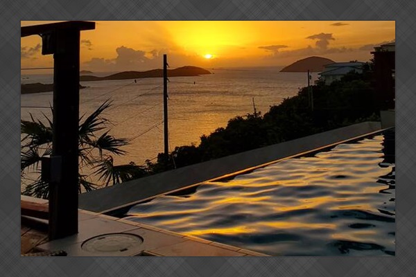 Sunset off the pool deck &ndash; unwind with nature&rsquo;s beauty.