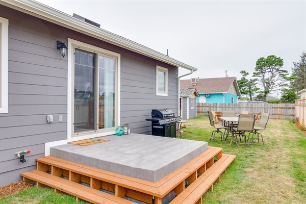 Entrance to expansive back yard.