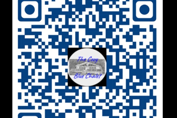 Just scan me! A short walk-through video of the Cozy Blue Chalet with some relaxing music - enjoy! 

To view: Scan code using Google Lens on Android or Visual Intelligence on your Apple iPhone. 