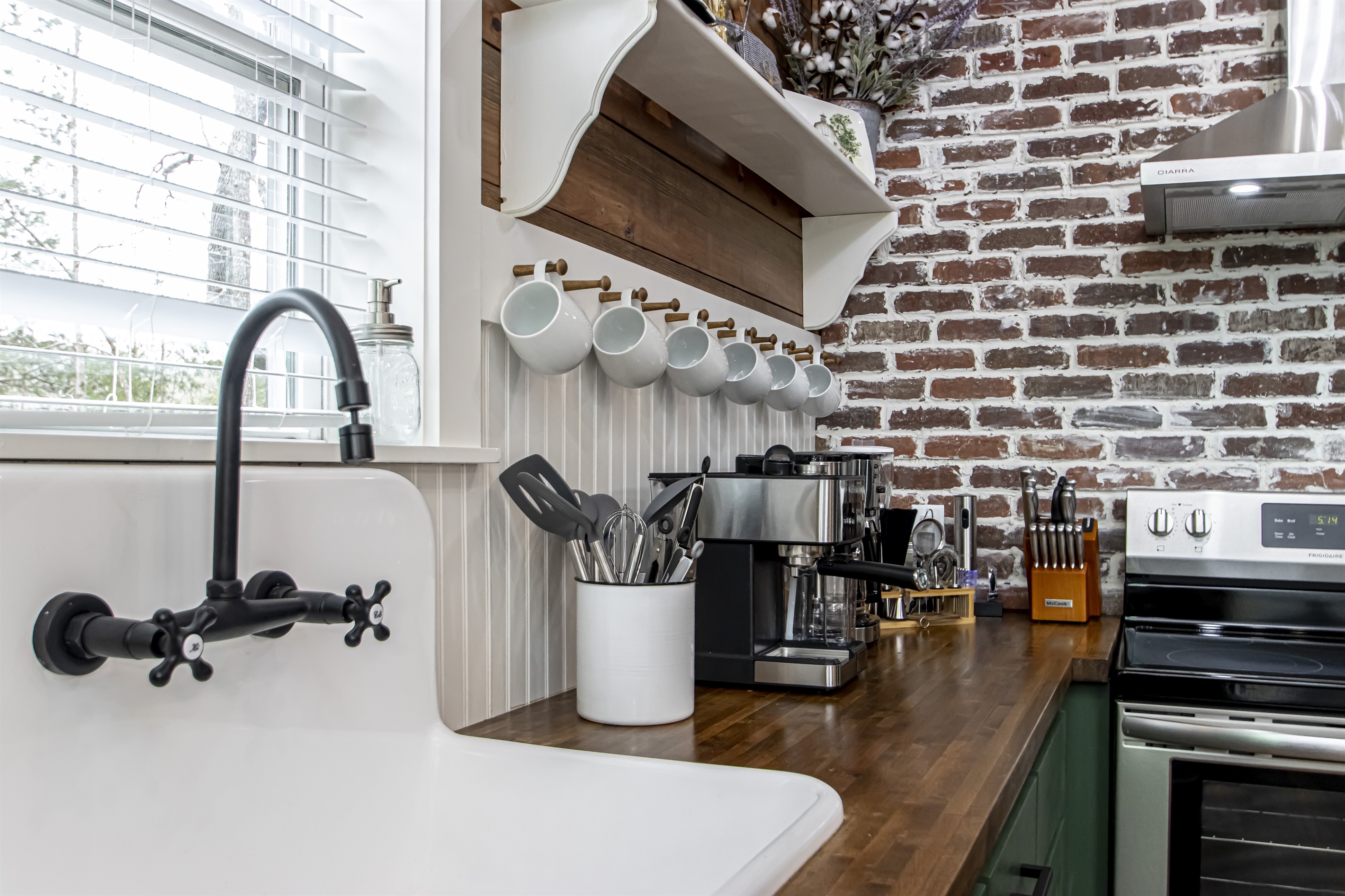 Sink and Espresso Machine
