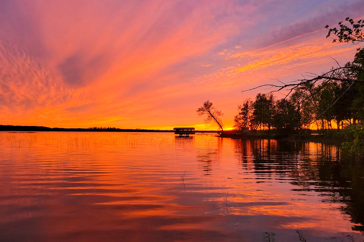 Sunsets to remember!  Taken from our beach!