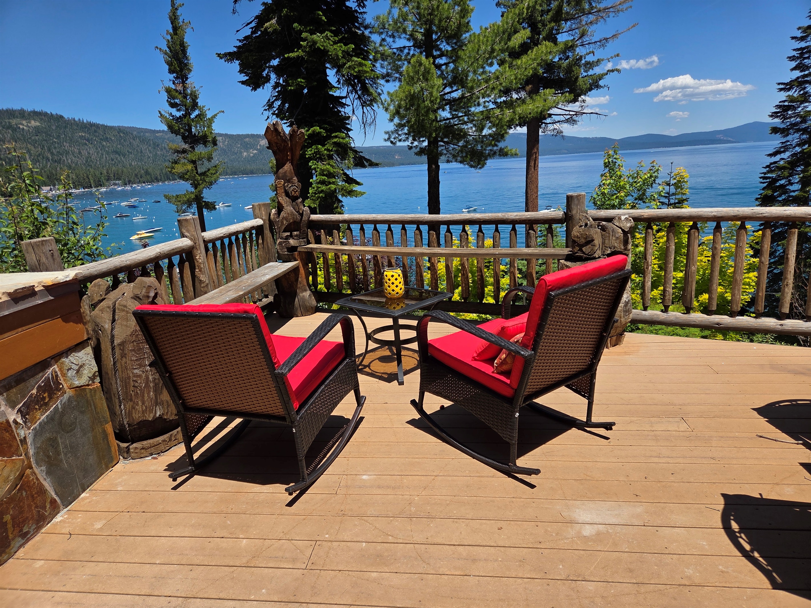 You'll have plenty of space to relax and view the lake while at our cabin!  