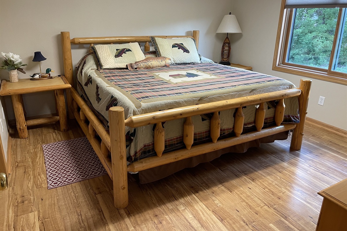 Master bedroom with King.