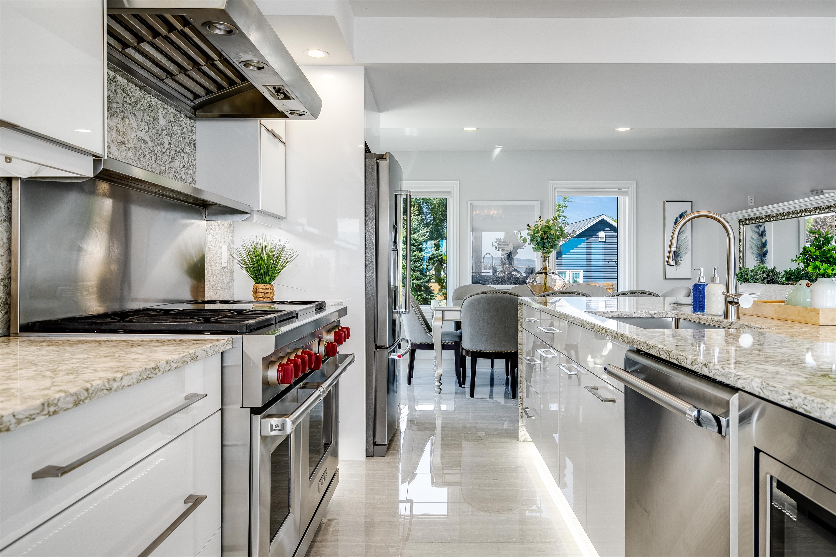 The marble swirls echo ocean currents.