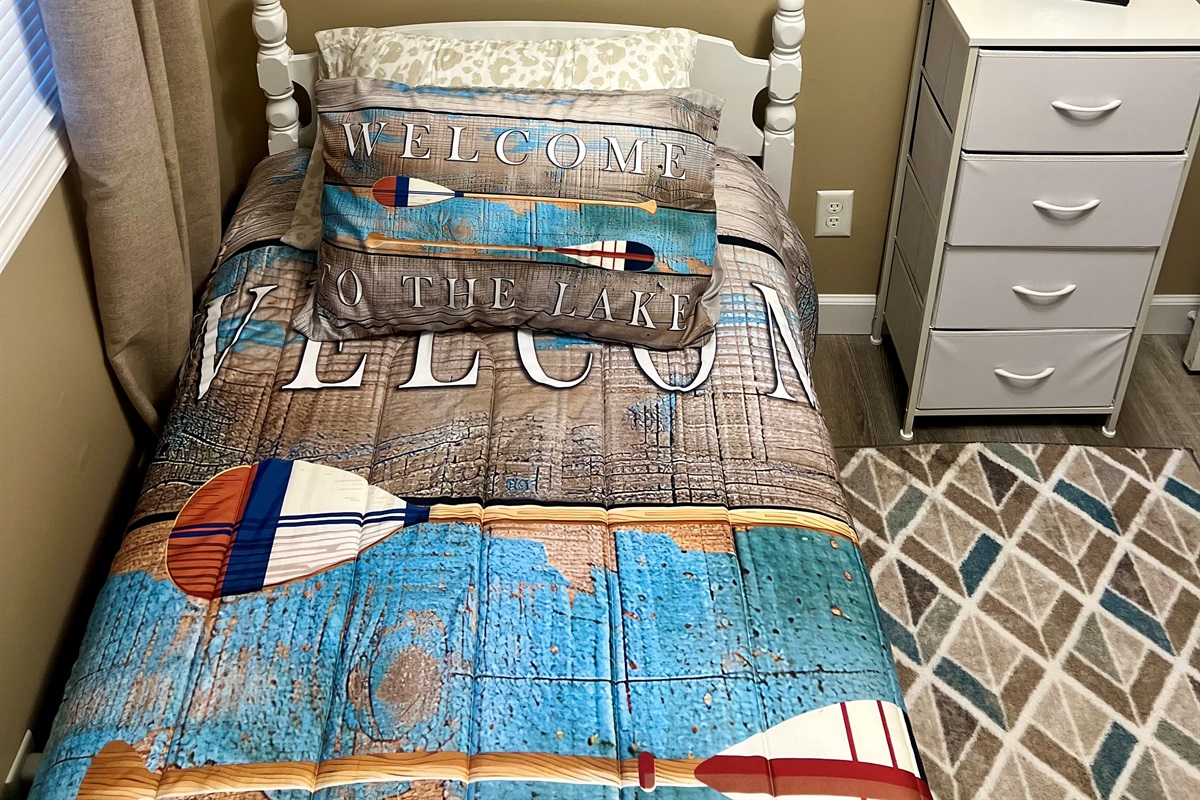 Twin Bed and bedside dresser 