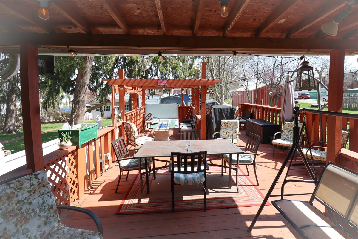 backyard deck hot tub