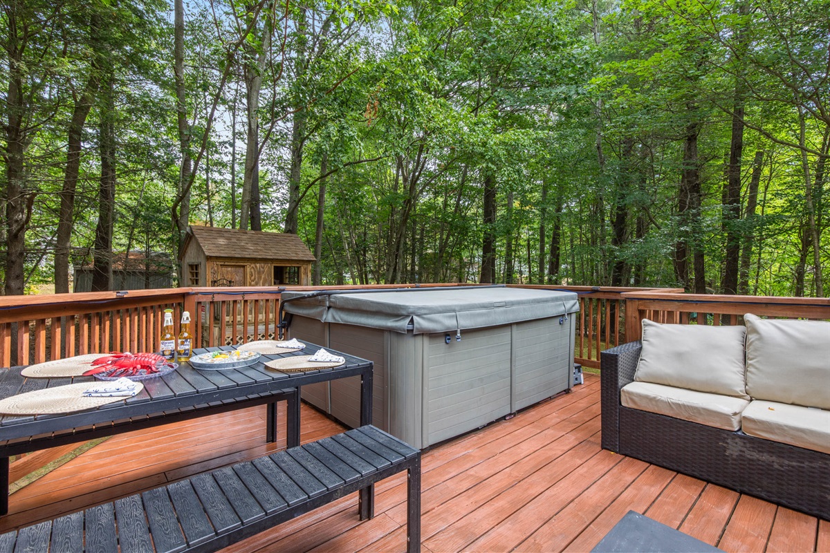 Outdoor dining table