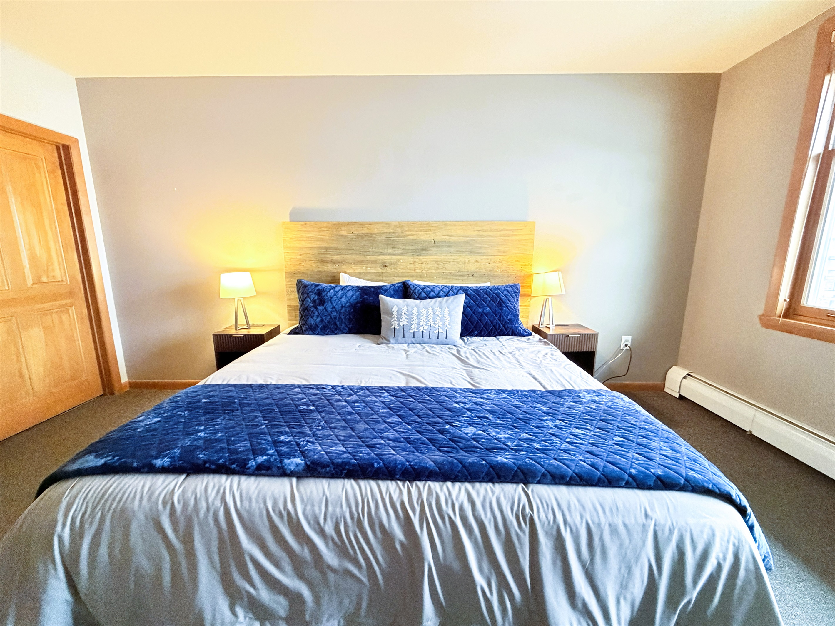 King Bed in Master Bedroom