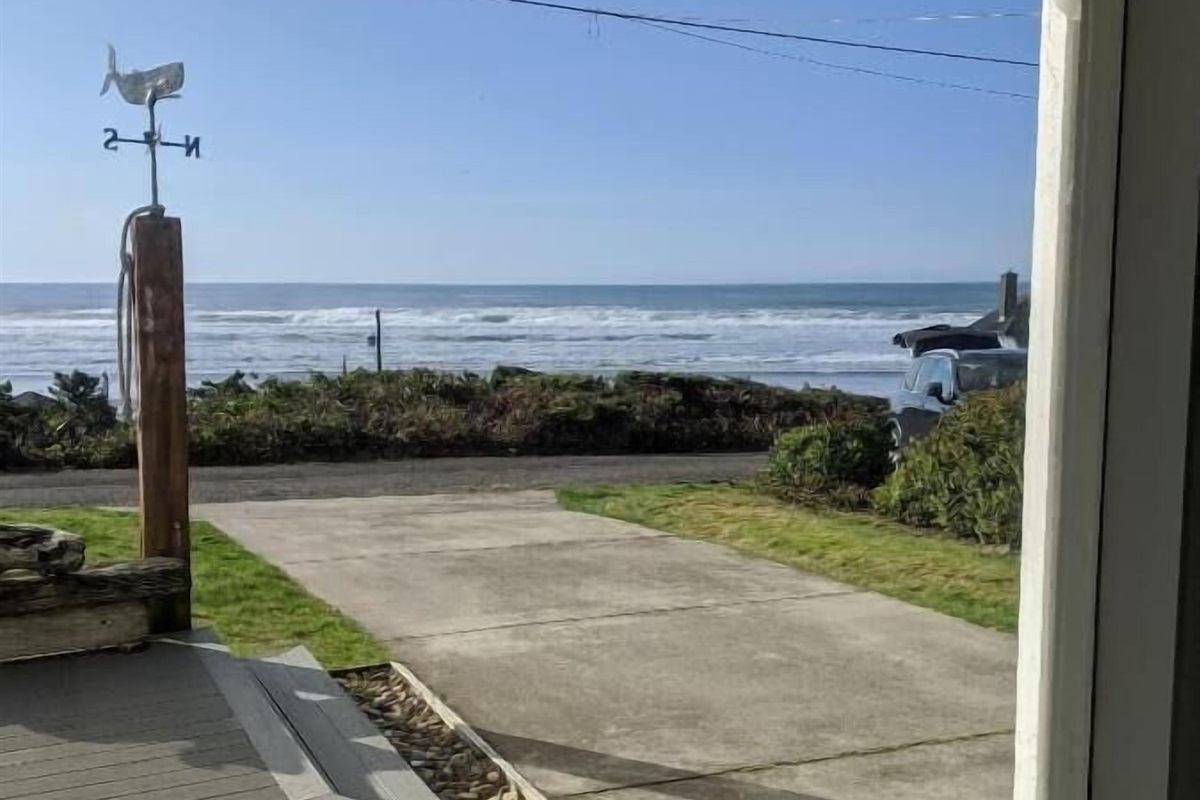 parking from entry way window