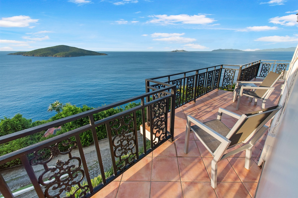 View from the primary suite's private balcony