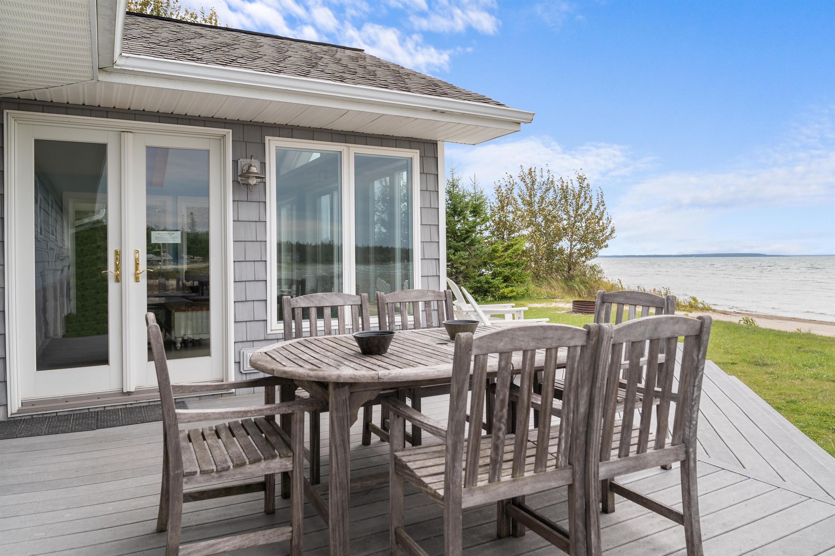 Outdoor dining to enjoy those warm, sunny days and beach breezes