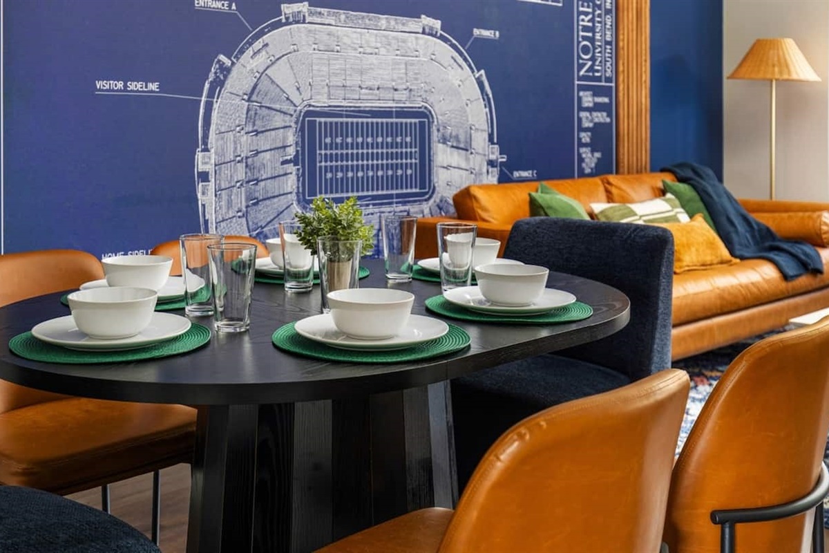 Sit down for a bite to eat before or after the game
