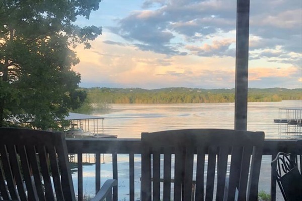 Sunsets on the porch!  Best time of the day!