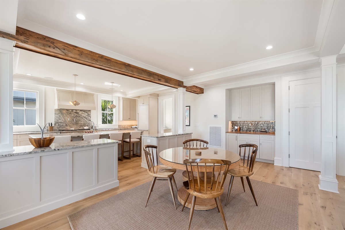 Kitchen and Dining Room | Beach Shelter | 3708 Palm Blvd | Isle of Palms, SC | IOP Escapes