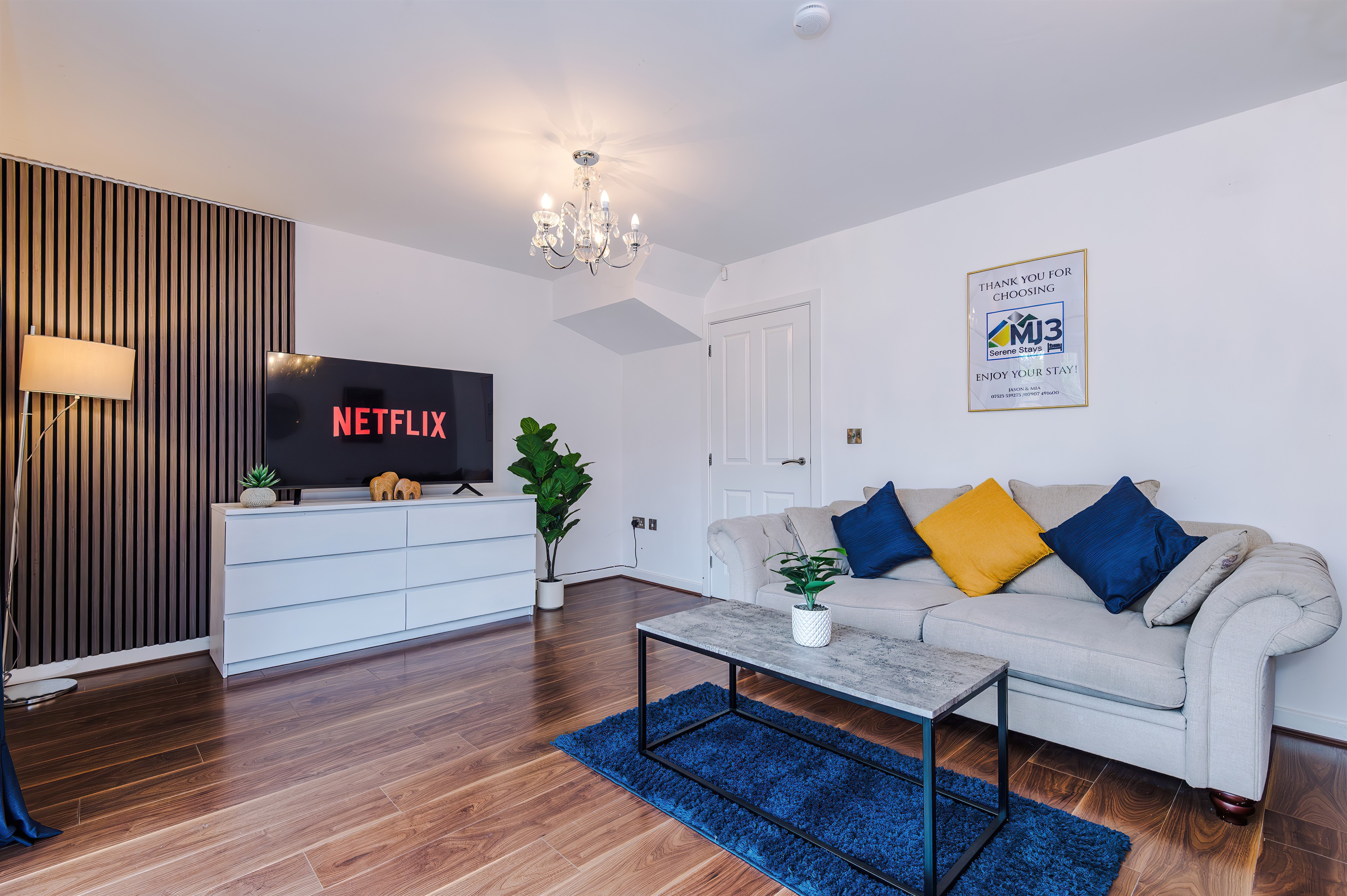 The lounge area benefits from a 55" Smart TV with streaming features with fast free WiFi throughout 