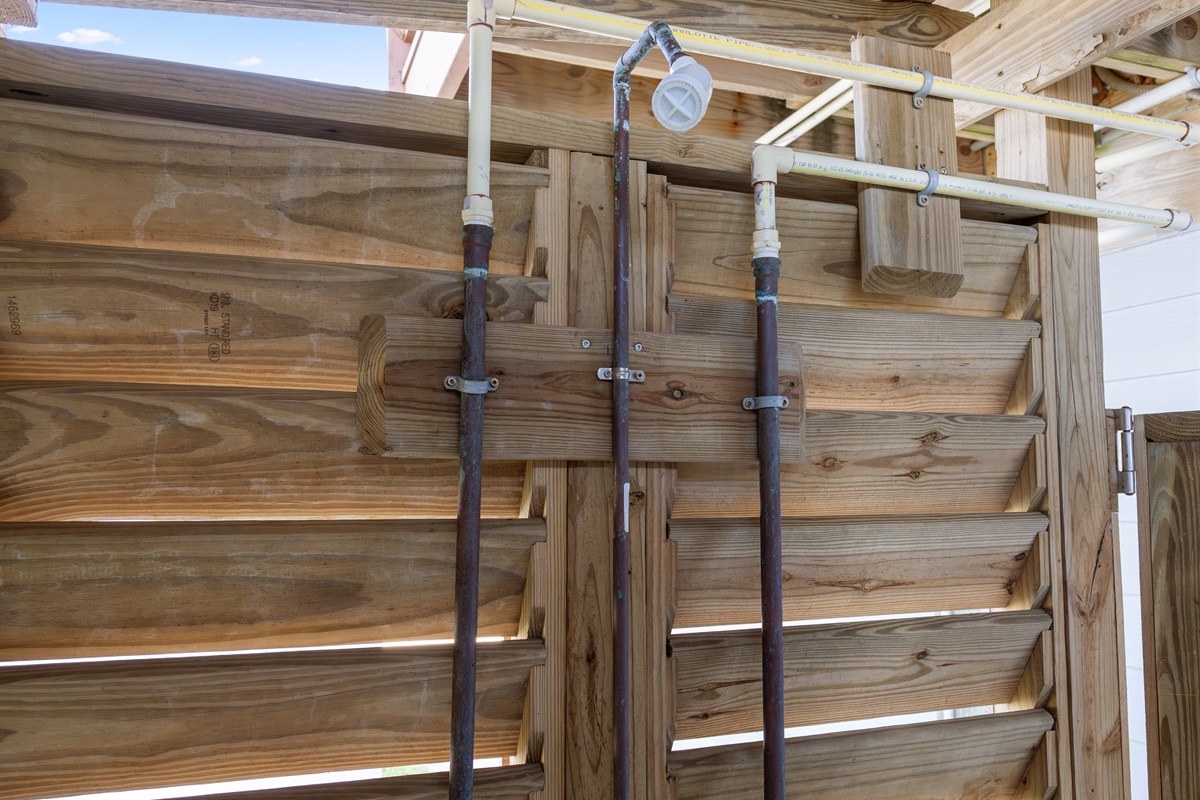outdoor shower