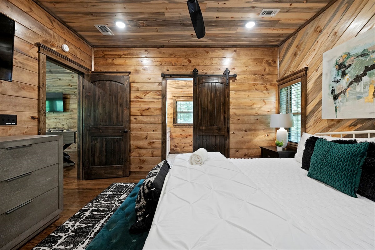 Wake up to serene forest views from your master suite with ensuite dual-head showers.