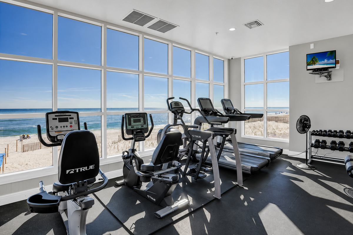 What a view for your workouts!