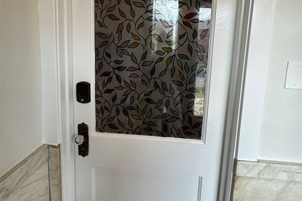 Front door of the apartment.