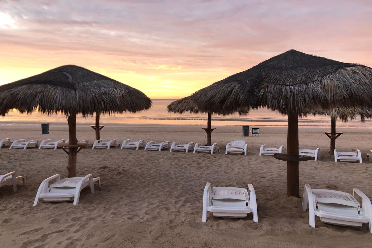 Palapas on Beach