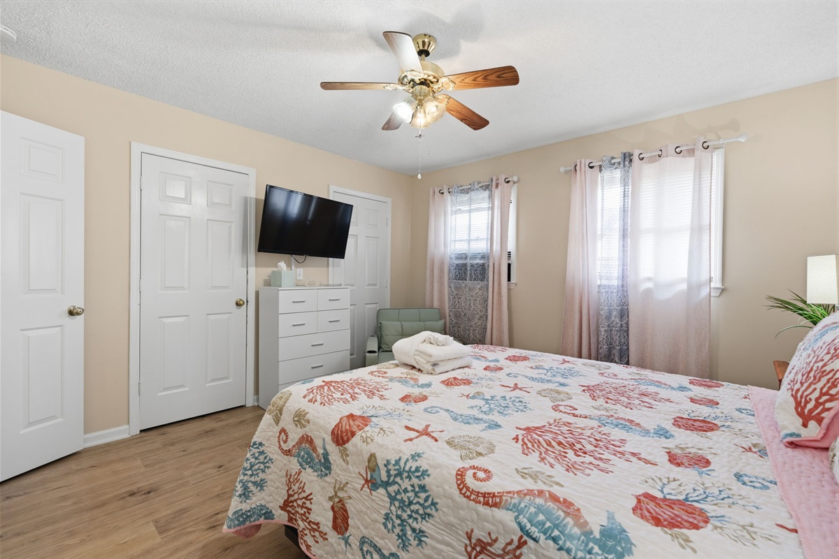 Primary Bedroom with King Bed and Ensuite Bathroom