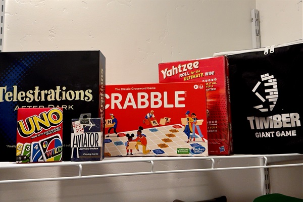 Games located in the laundry room