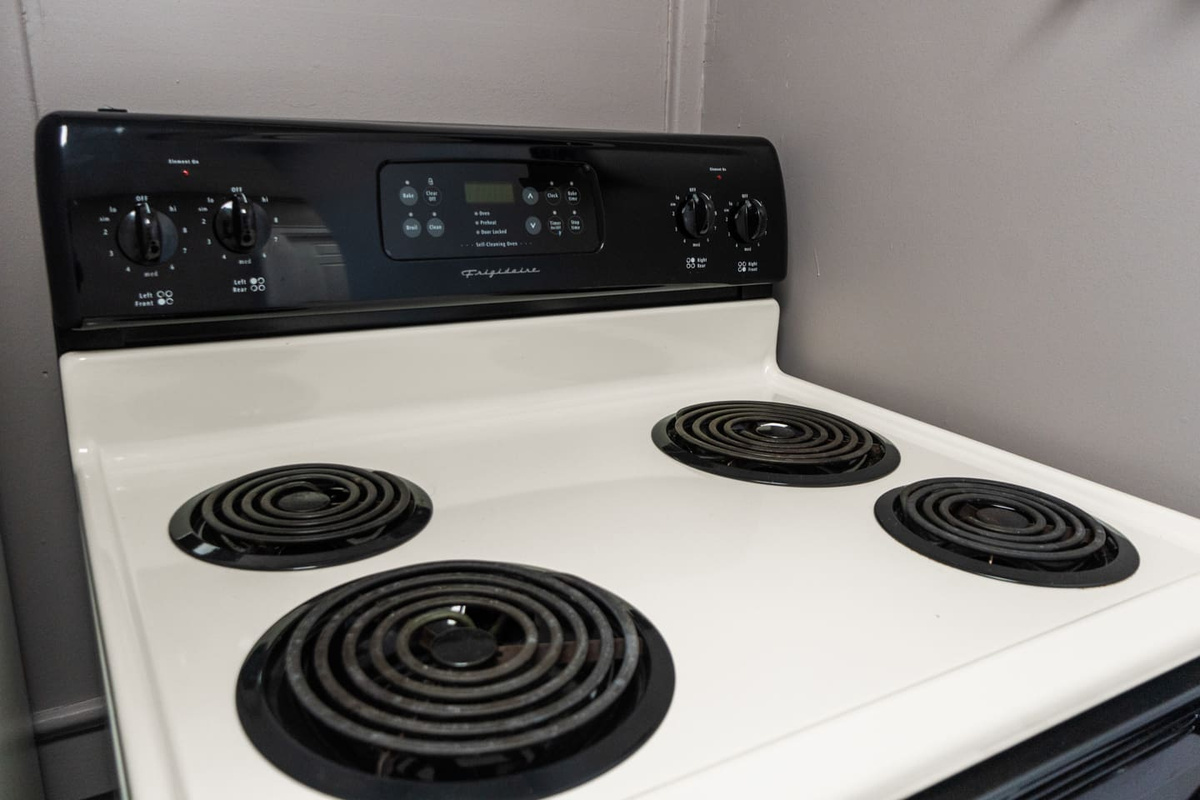 Full electric stove for all your cooking needs.