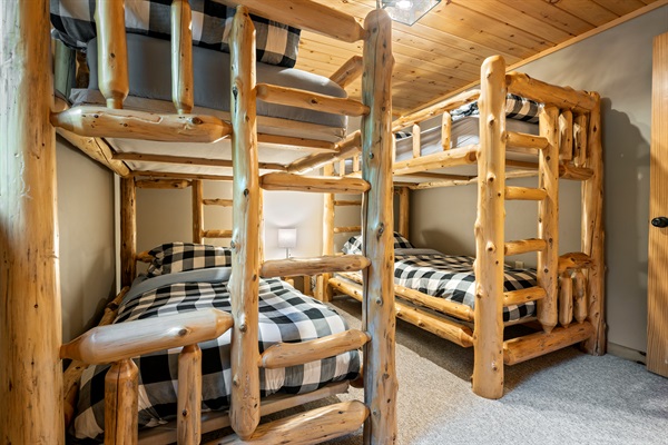 Need more beds? This additional bunk room has you covered.
