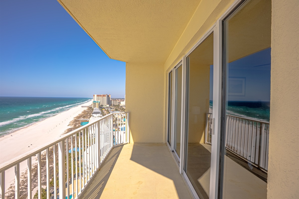 Balcony and beach view
