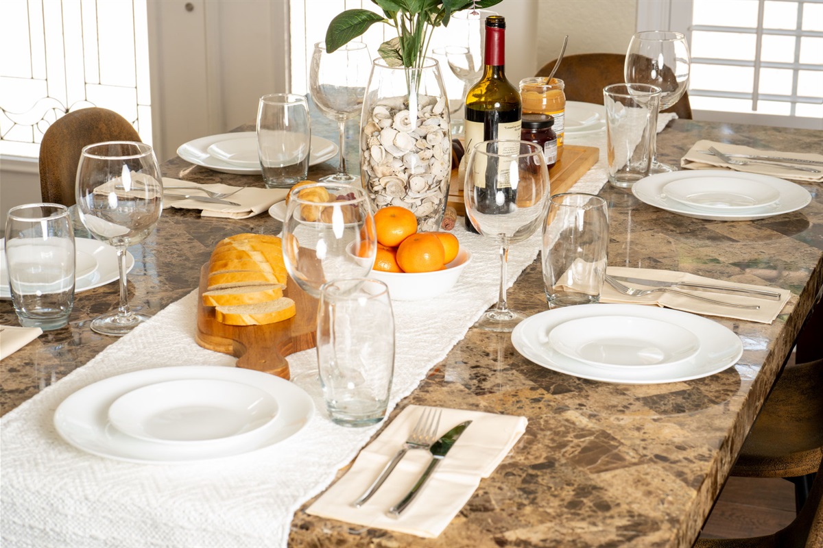 Combining classic architectural details with warm modern finishes, this dining room feels both refined and approachable.