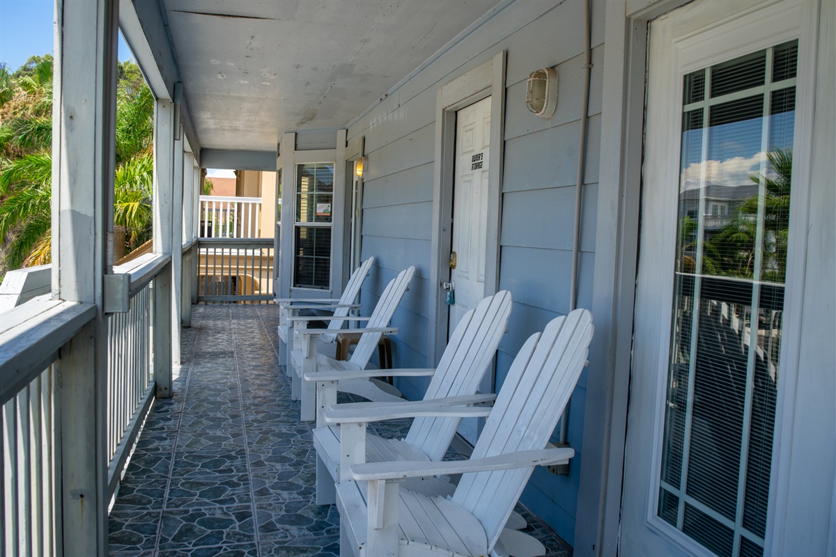 Front Balcony (overseeing the street)