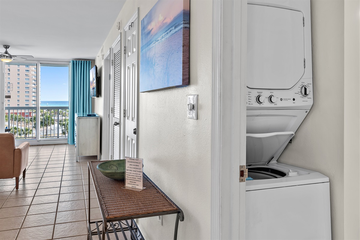 washer and dryer in unit