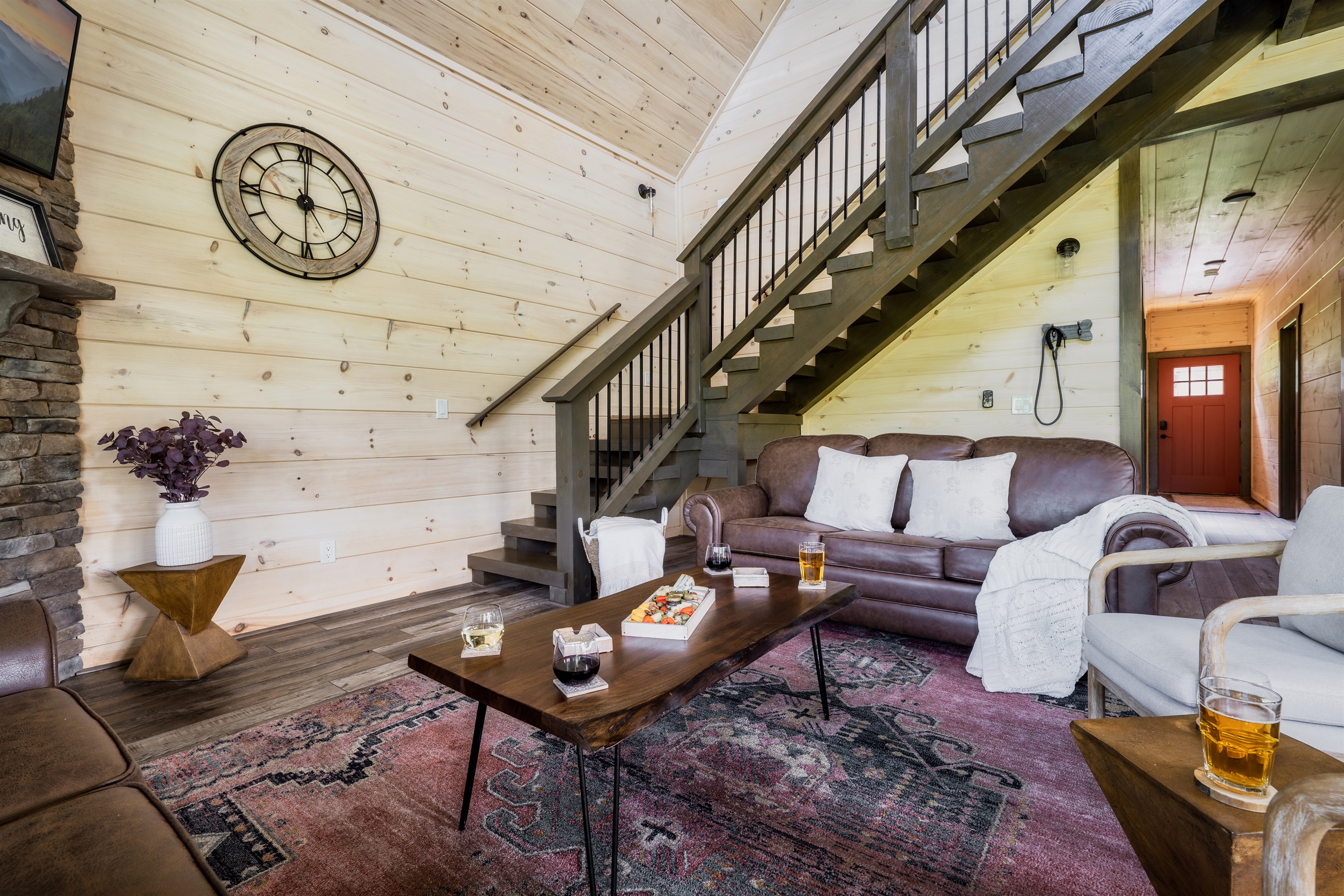 Sink into this cozy living room after a long day of exploring