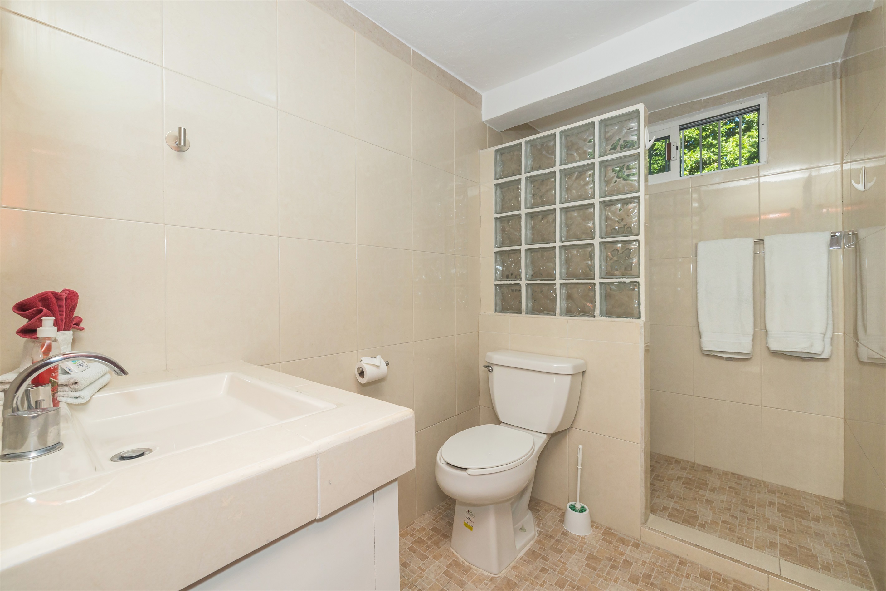 Bedroom 1 Private Bathroom with Walk-in Shower